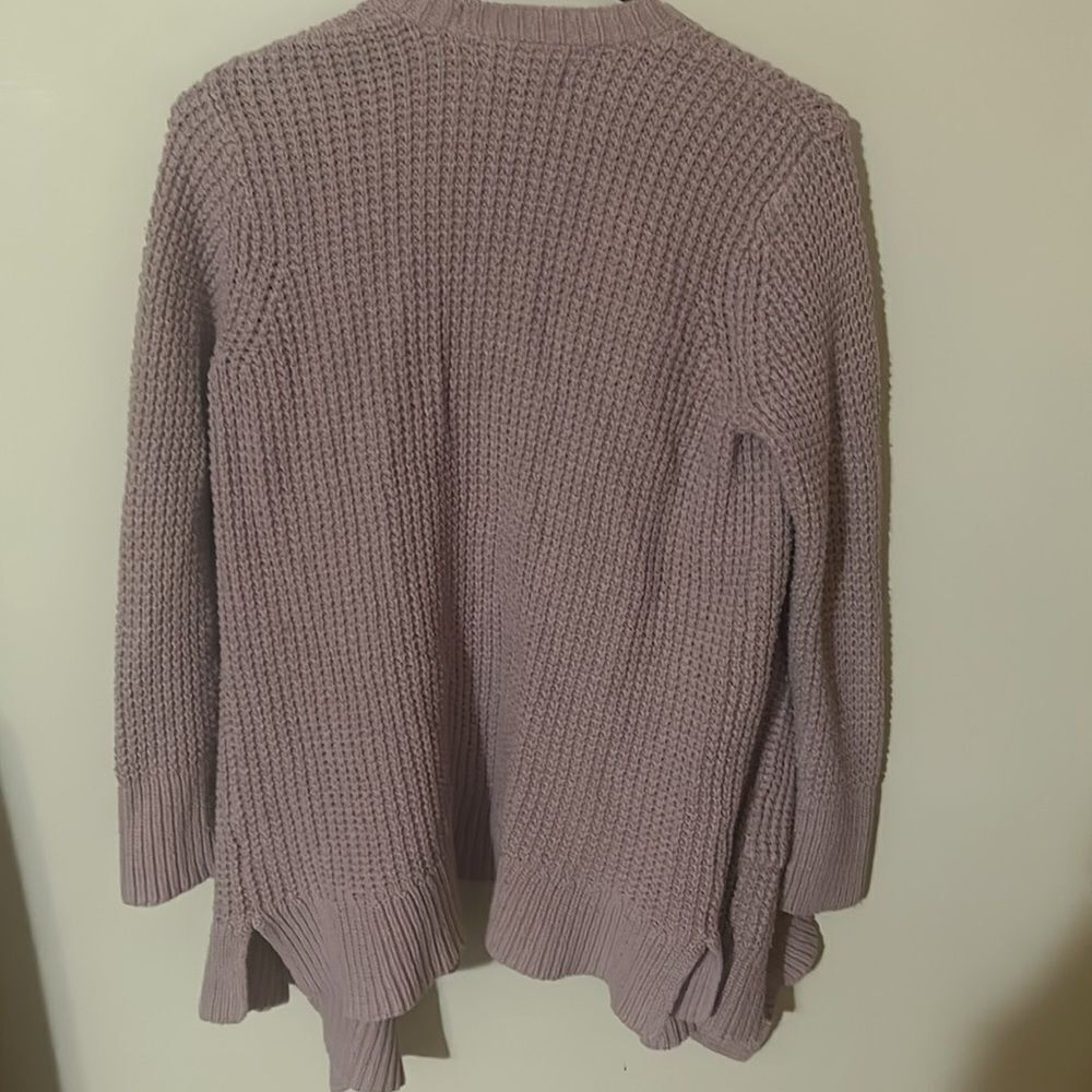 American Eagle light pink knit open Cardigan - Picture 6 of 7